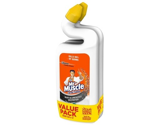 Mr. Muscle Toilet Bowl Destroys Limescale & Tough Stains